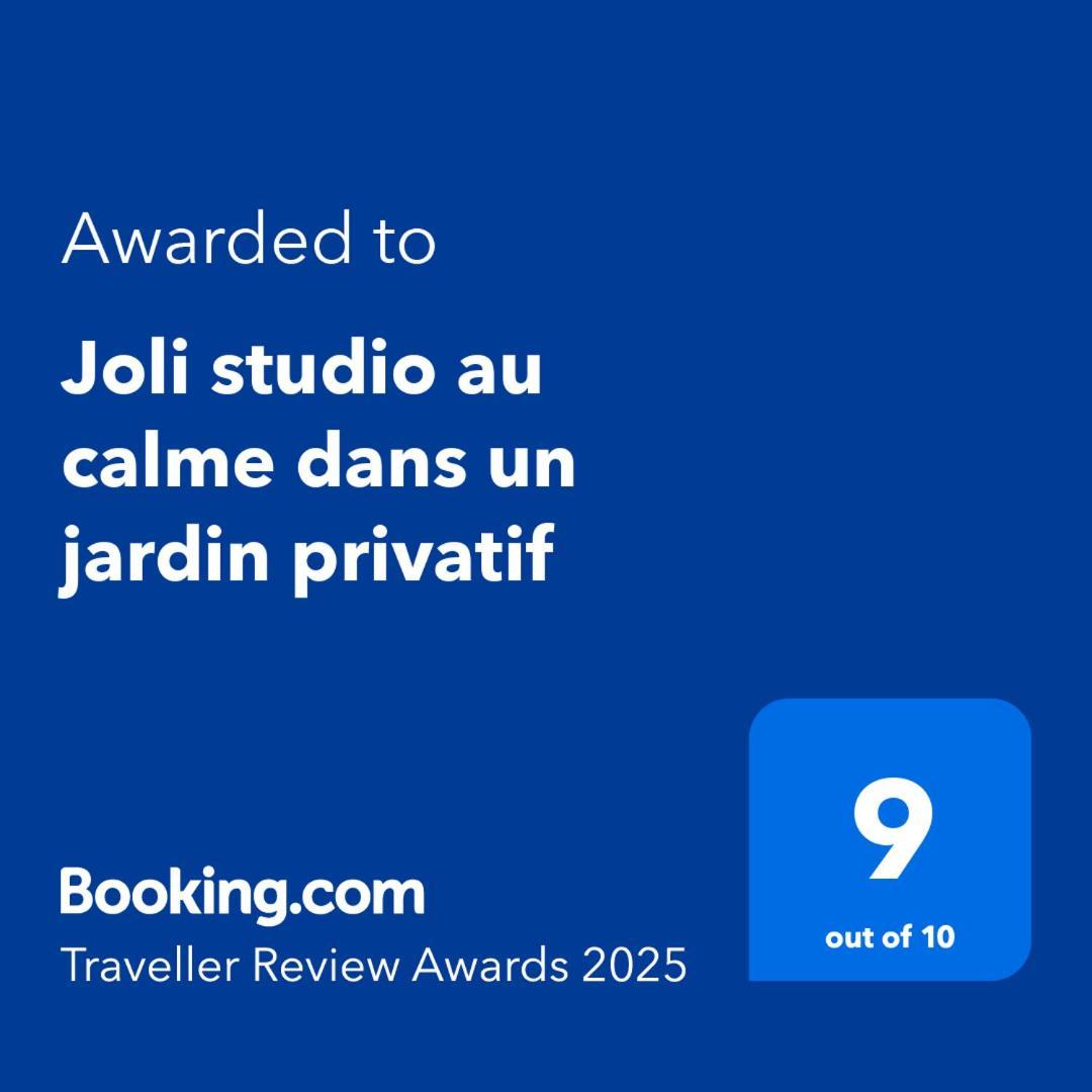 Joli Studio Au Calme Dans Un Jardin Privatif Ouistreham Exteriör bild